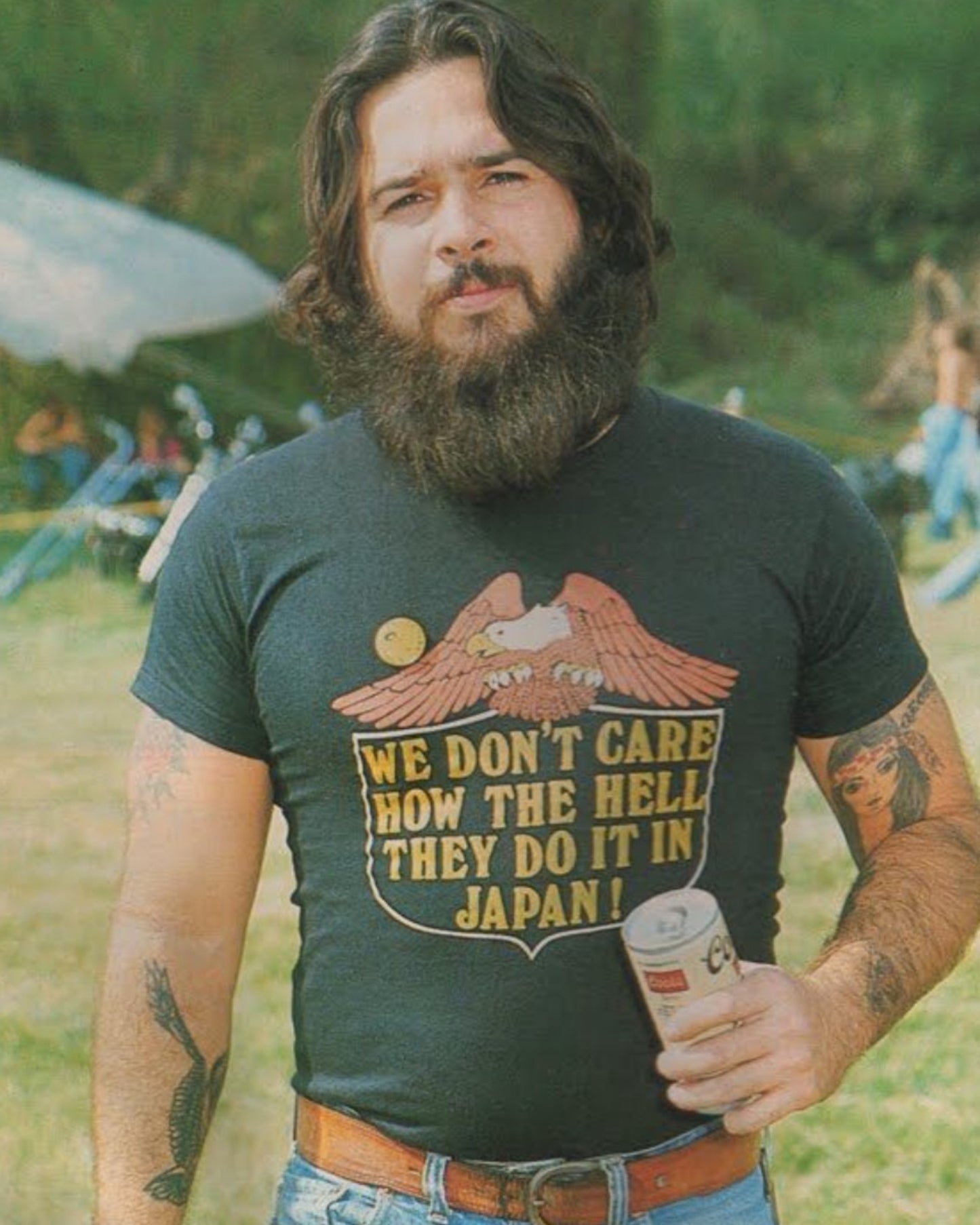 "WE DON'T CARE" LHR Shop Shirt