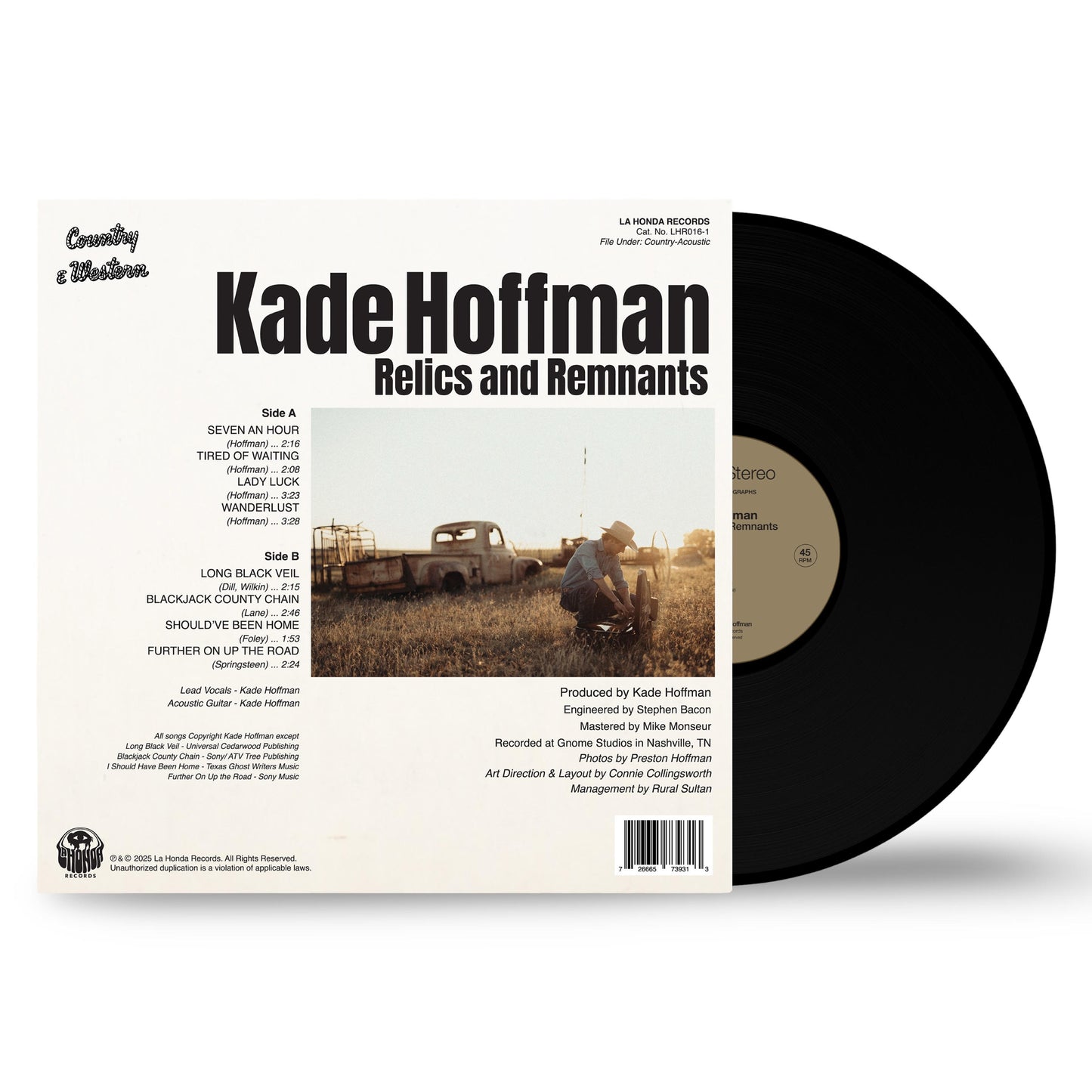 Kade Hoffman "Relics and Remnants" Acoustic Record