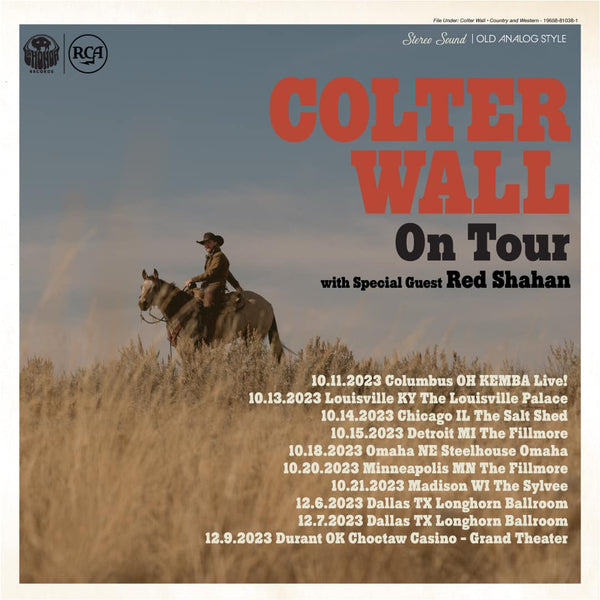 Colter Wall Fall Tour
