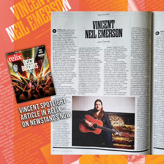 Relix Magazine: Vincent Neil Emerson Spotlight Article