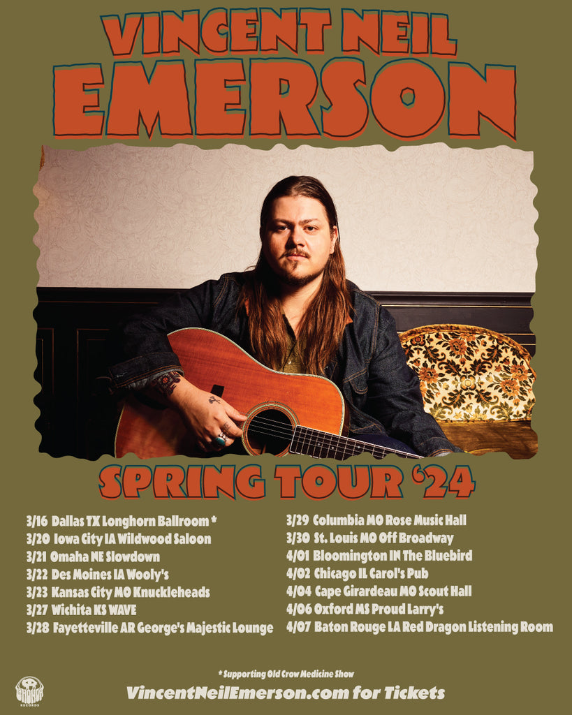 Vincent Neil Emerson Announces Spring Tour