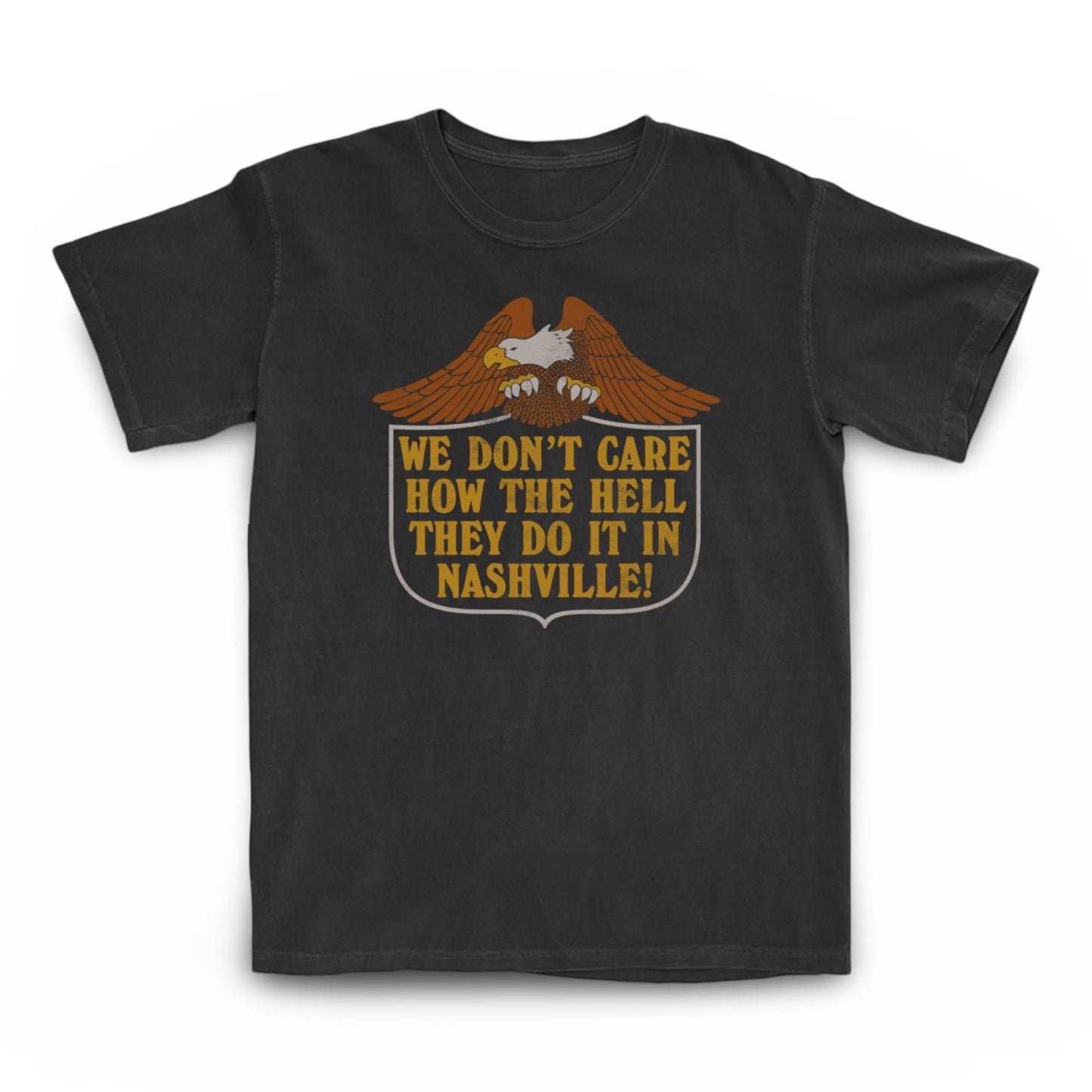 "WE DON'T CARE"  LHR Shop Shirt