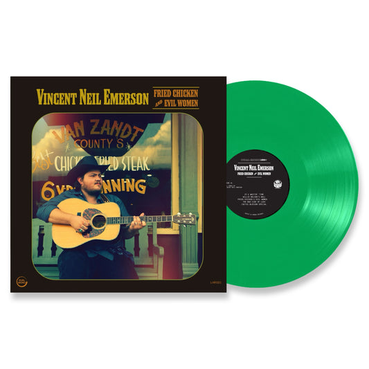 Vincent Neil Emerson Fried Chicken and Evil Women Vinyl - 5th Anniversary Emerald Green