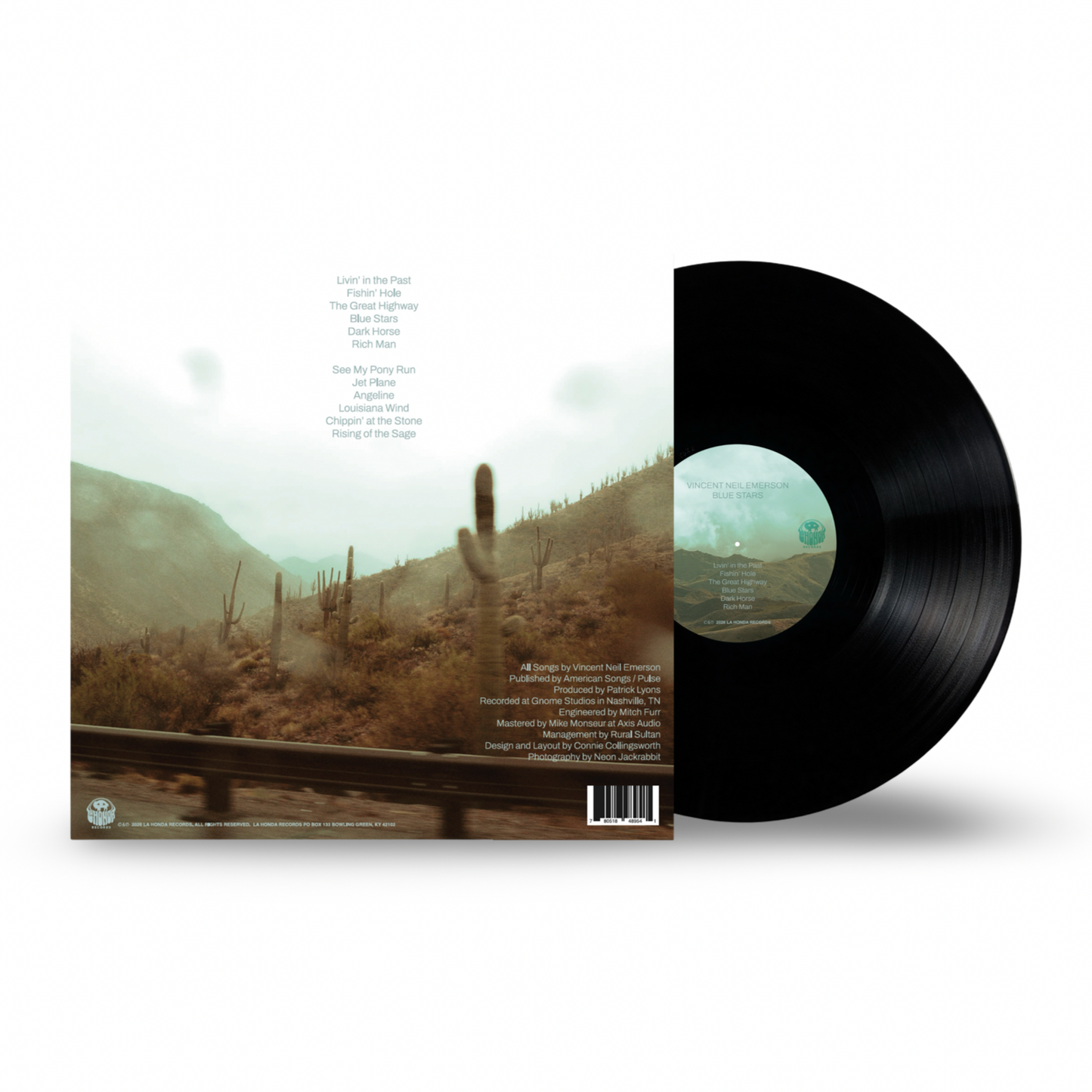 Vincent Neil Emerson "Blue Stars" Black Vinyl