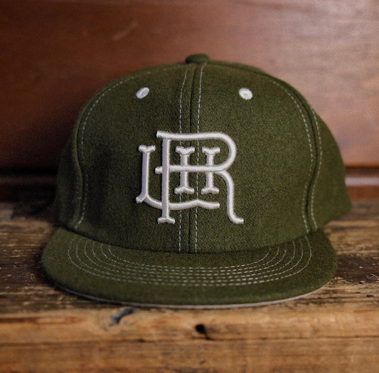 La Honda Records Cipher Logo Olive Wool Ball Cap