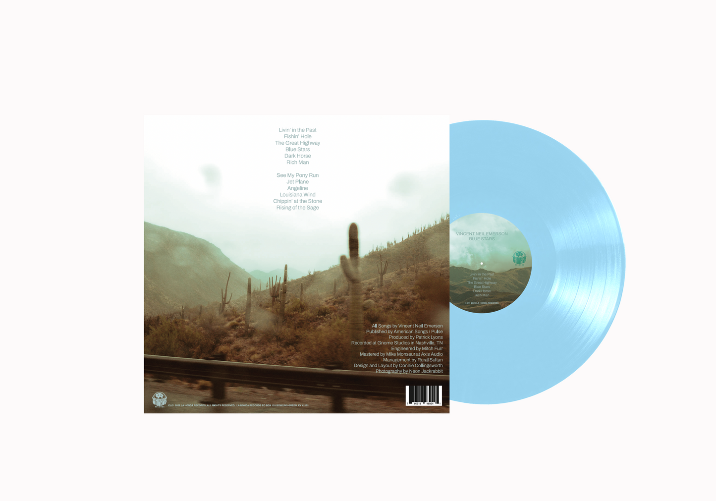 PRE-SALE Vincent Neil Emerson "Blue Stars" Limited Edition Blue Vinyl PRE-SALE