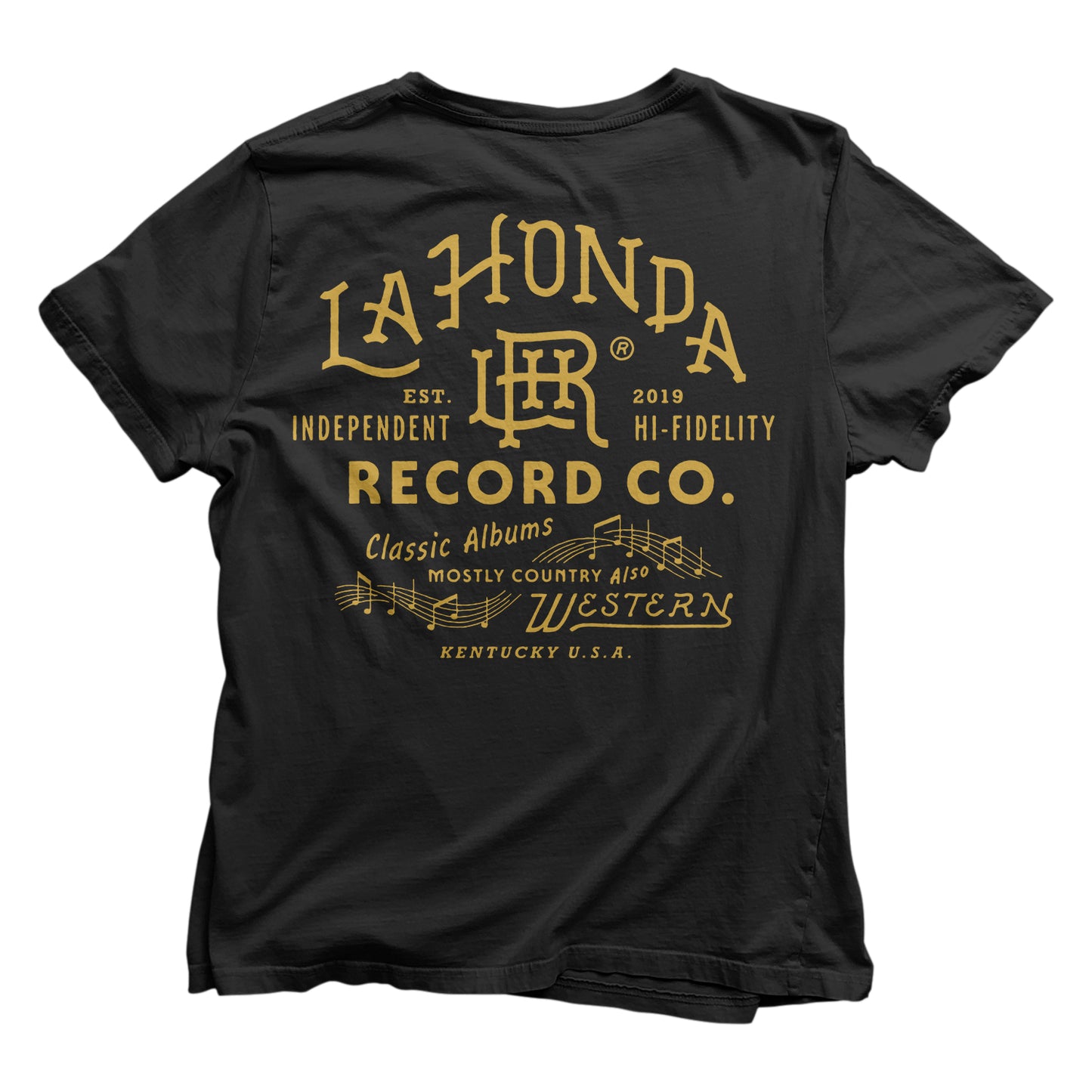 La Honda Records Cipher Black Shirt