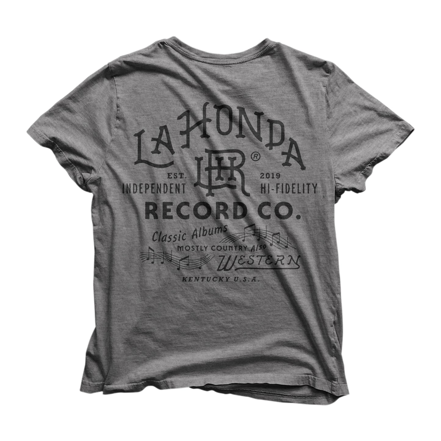 La Honda Records Cipher Gray Shirt