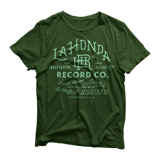 La Honda Records Independent Green Shirt